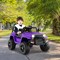 Costway 12V Kids Ride On Truck Car Electric Vehicle Remote with Music & Light Red/Purple